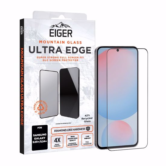 Picture of Eiger Eiger Mountain Glass Ultra EDGE Screen Protector GRS for Samsung Galaxy S25+/ S24+